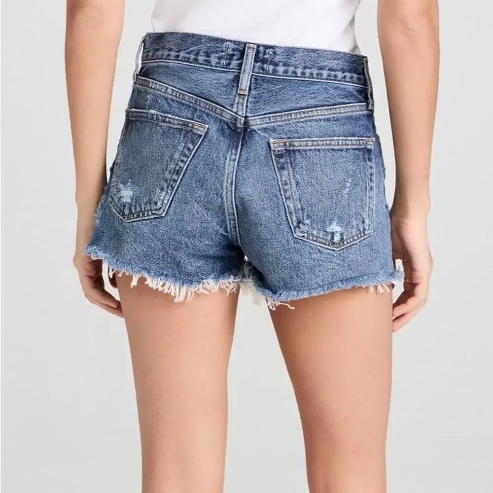 Agolde high rise denim shorts